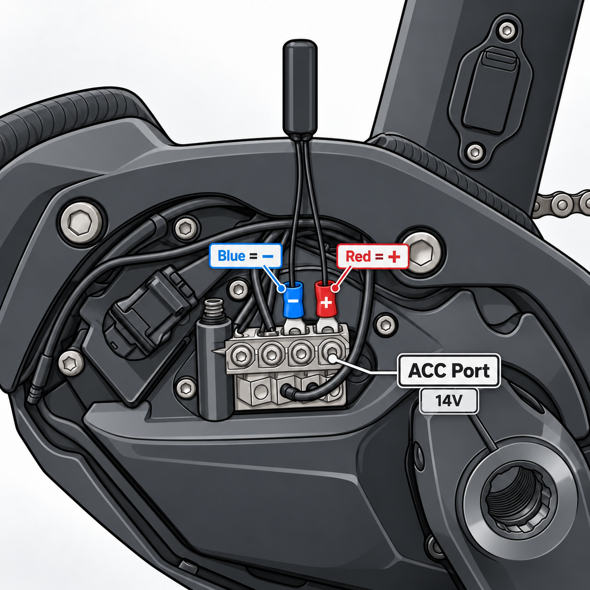 14V connection adapter for Shimano EP6 EP801