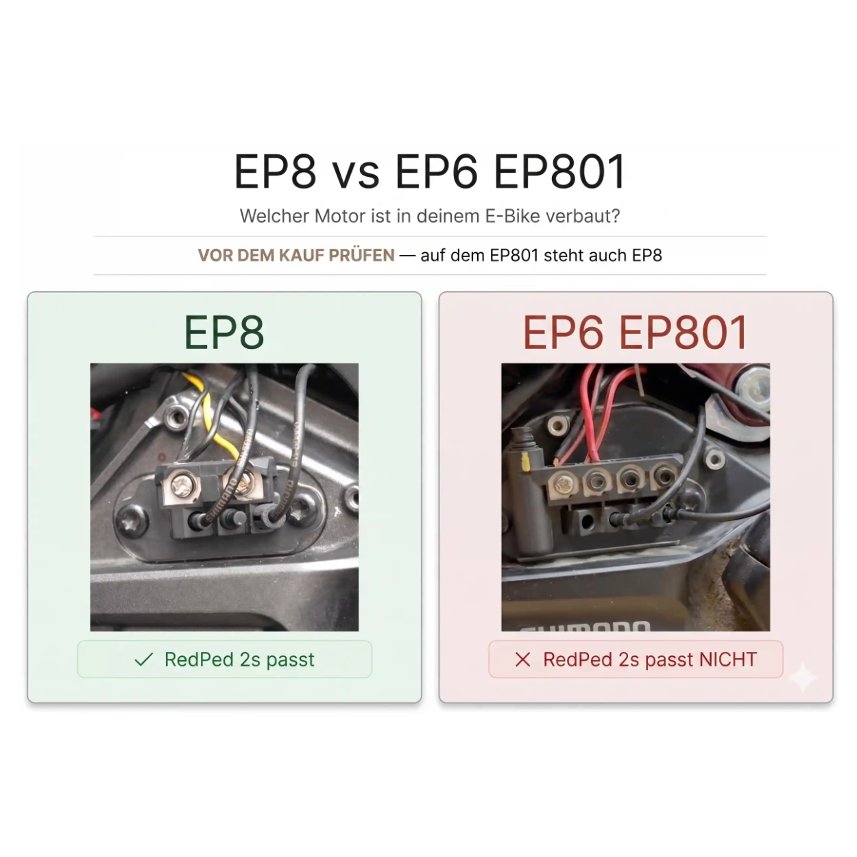 RedPed 2s for Shimano EP8 Tuning EP800 E-Bike (NOT EP6 EP801)