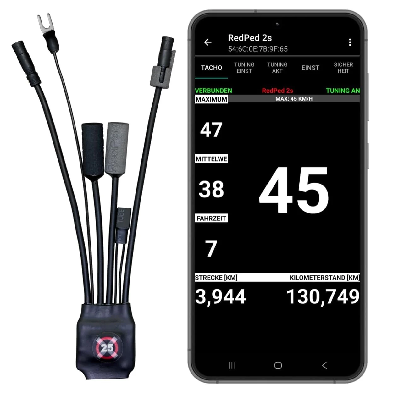 RedPed 2s für Shimano Tuning E8000 E7000 E6100 E6000 E5000 E-Bike